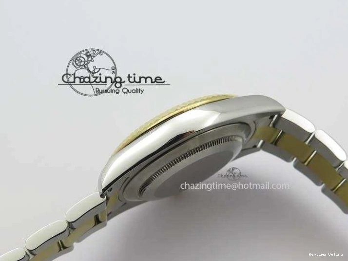 0213 AllSeason DateJust II 116333 SS YG 41mm EW Best Edition Black Dial Gold Roman Markers On SS Bracelet A 3826